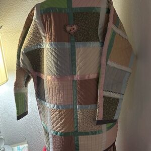 Patchwork Quilted Jacket in Earth Tones
